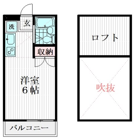 ハイツベルグ中延の物件間取画像